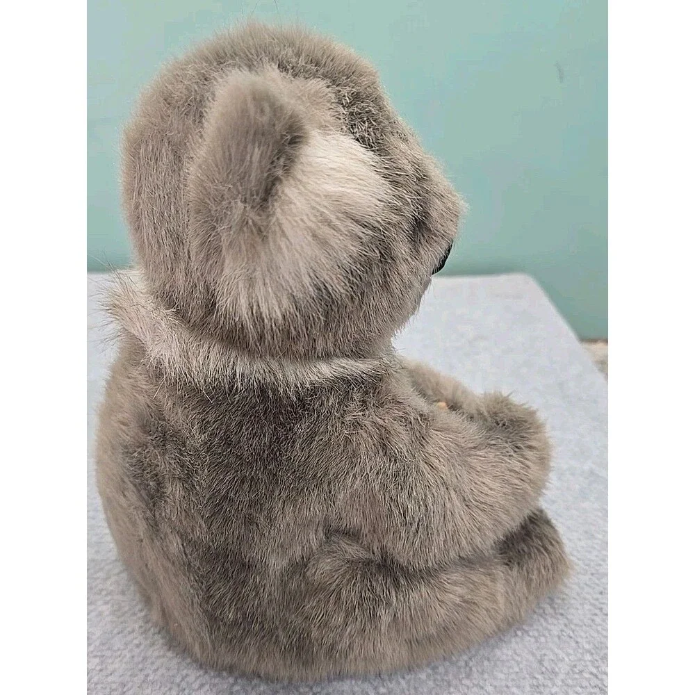 Vintage 1986  Gund KOALA Bear Suede Nose Tan Paws Gray